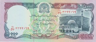 1993 - 5.000 Afghanis - Afghanistan
