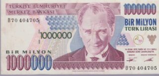 1995 - 1.000.000 Turk Lirasi - Turchia