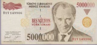 1977 - 5.000.000 Turk Lirasi - Turchia