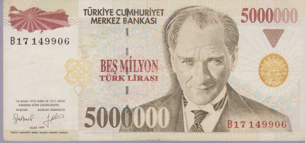 1977 - 5.000.000 Turk Lirasi - Turchia