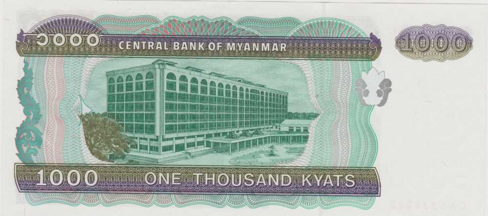 1998 - 1.000 Kyats - Myanmar - immagine 2