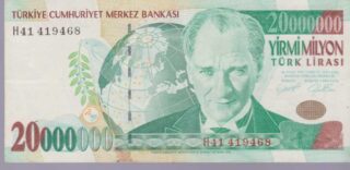 2005 - 20.000.000 Turk Lirasi - Turchia