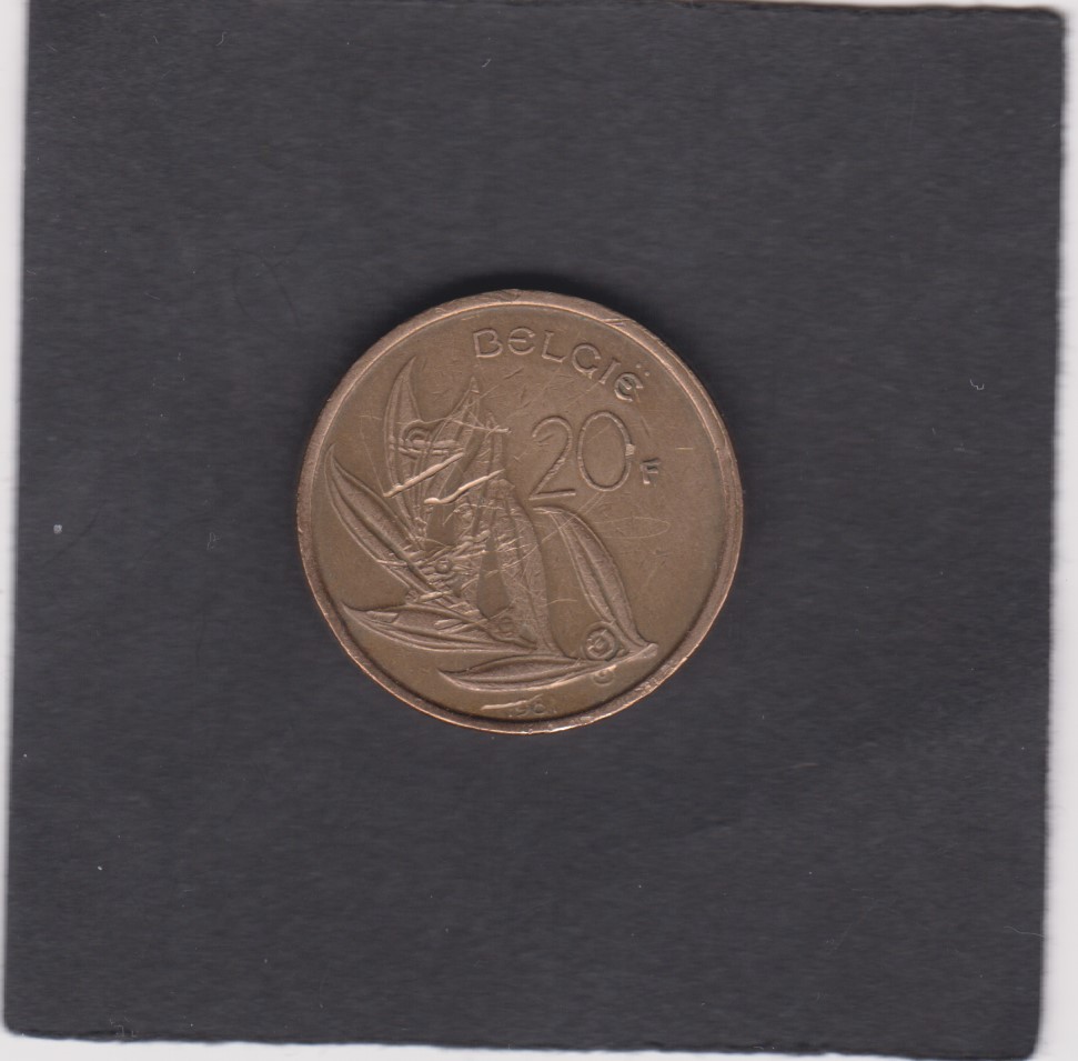 1981 - 20 Francs - Re Baldovino - Belgio - immagine 2