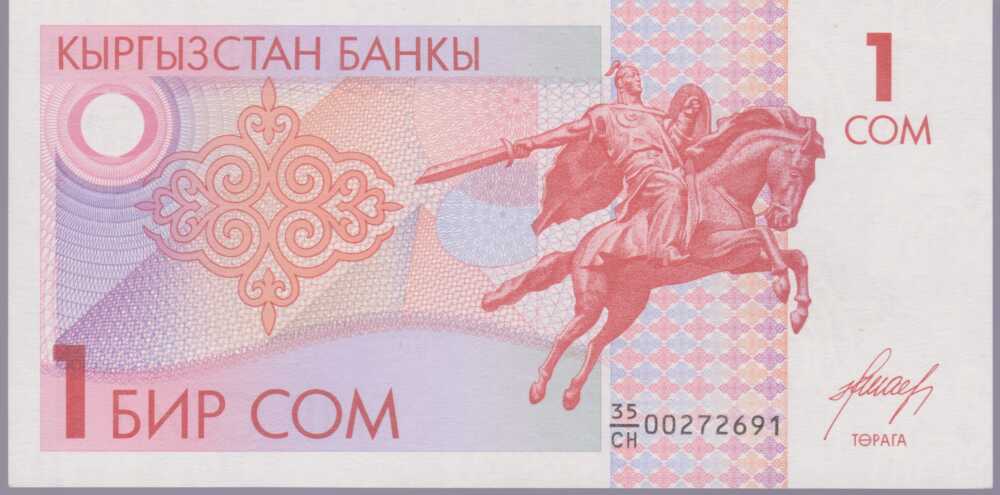 1993 - 1 Som - Kirghizistan