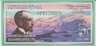 2001 - 5 Dollars - Roald Engelbregt Amundsen -1872 - 1928
