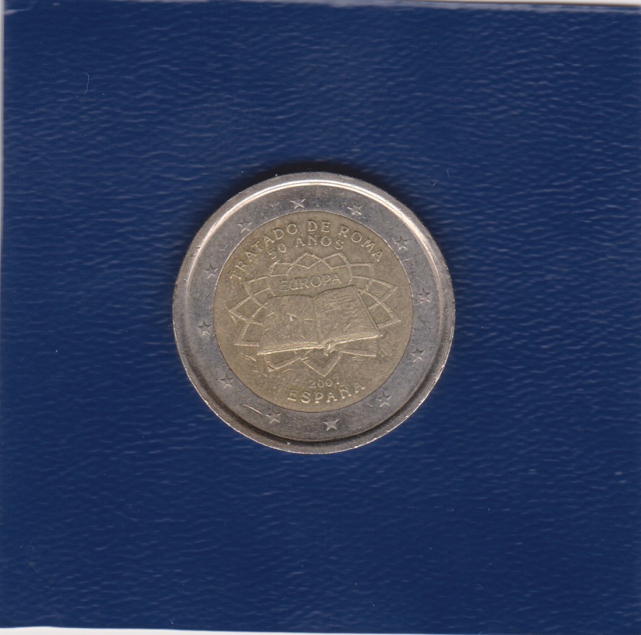 2007 - 2 euro - 50° Anniversario Trattati di Roma - Spagna