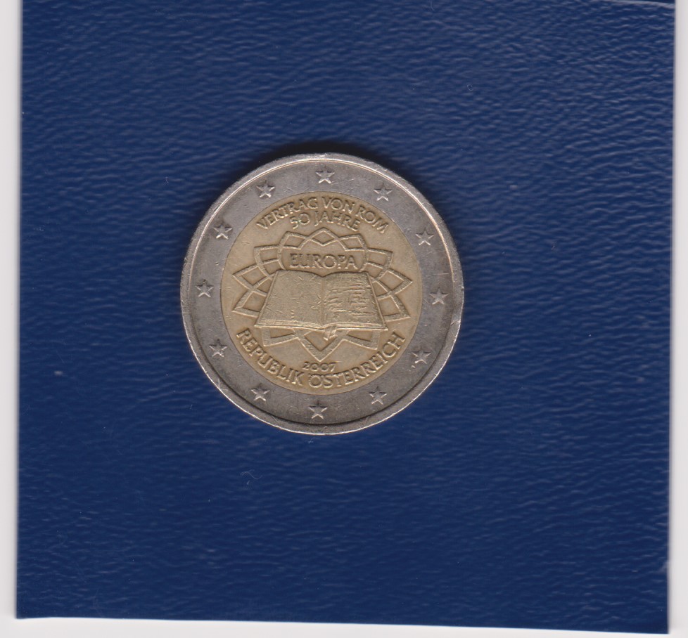 2007 . 2 euro - 50° Anniversario Trattato di Roma - Austria