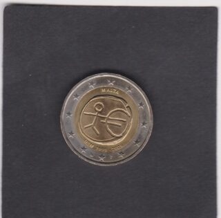 2009 - 2 euro - 10° anniversario dell'Unione Economica e Monetaria Europea - Malta