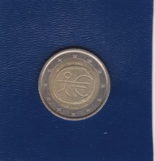 2009 - 2  euro - 10° Anniversario dell'Unione Economica e Monetaria Europea - Spagna