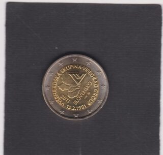 2011 - 2 euro - 20° Anniversario della Fondazione del Gruppo Visegrad - Slovacchia