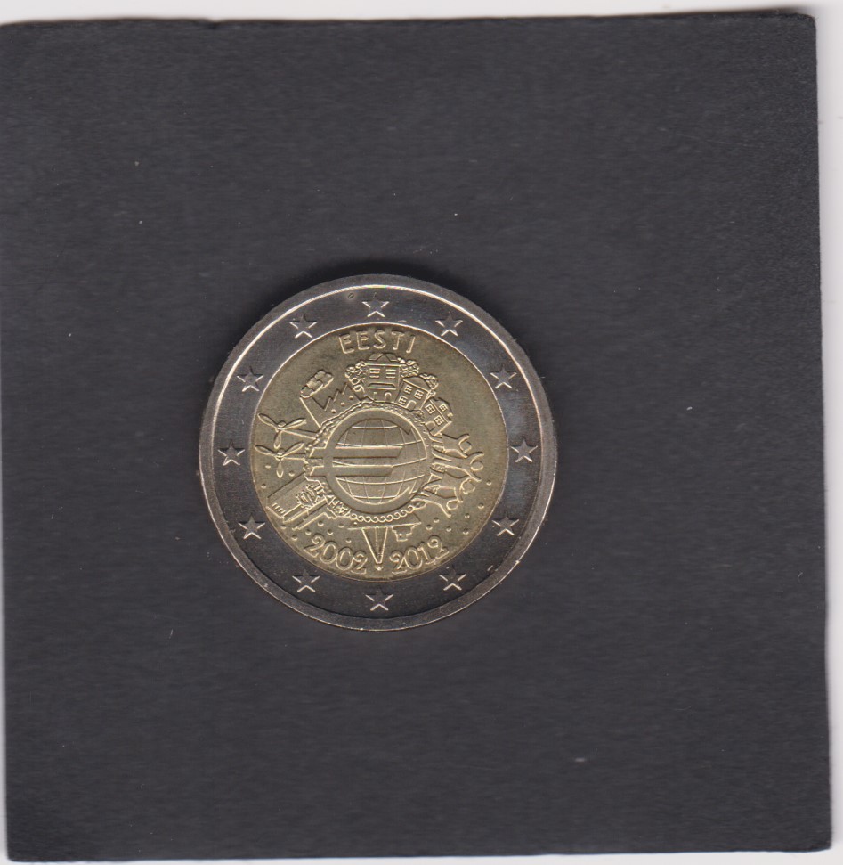 2012 - 2 euro - 10° Anniversario delle Banconote e Monete in Euro - Estonia