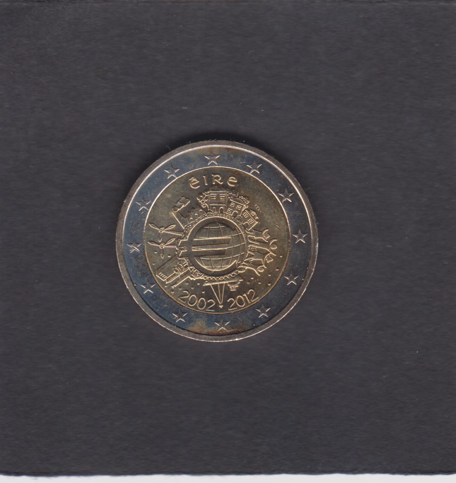 2012 - 2 euro - 10° Anniversario delle Banconote e Monete in Euro - Irlanda
