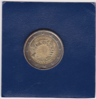 2012 - 2 euro - 10° Anniversario delle banconote e Monete in Euro- Lussemburgo
