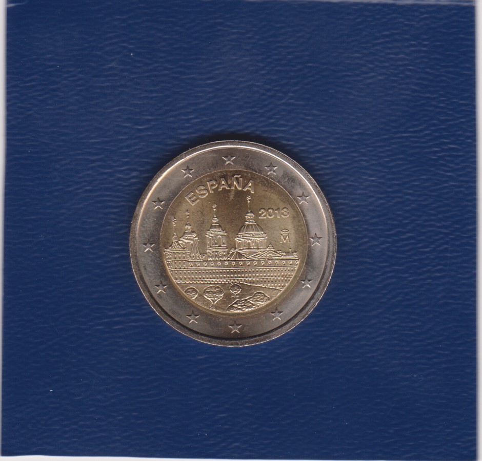 2013 - 2 euro - Monastero di San Lorenzo . Patrimonio dell'Unesco - Spagna