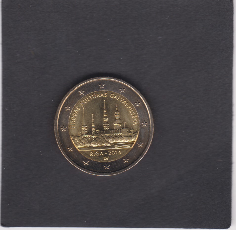 2014 - 2 euro - Riga Capitale Europea della Cultura - Lettonia