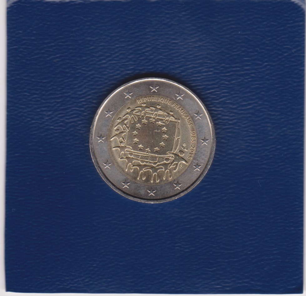 2015 - 2 euro - 30° Anniversario della Bandiera Europea - Francia