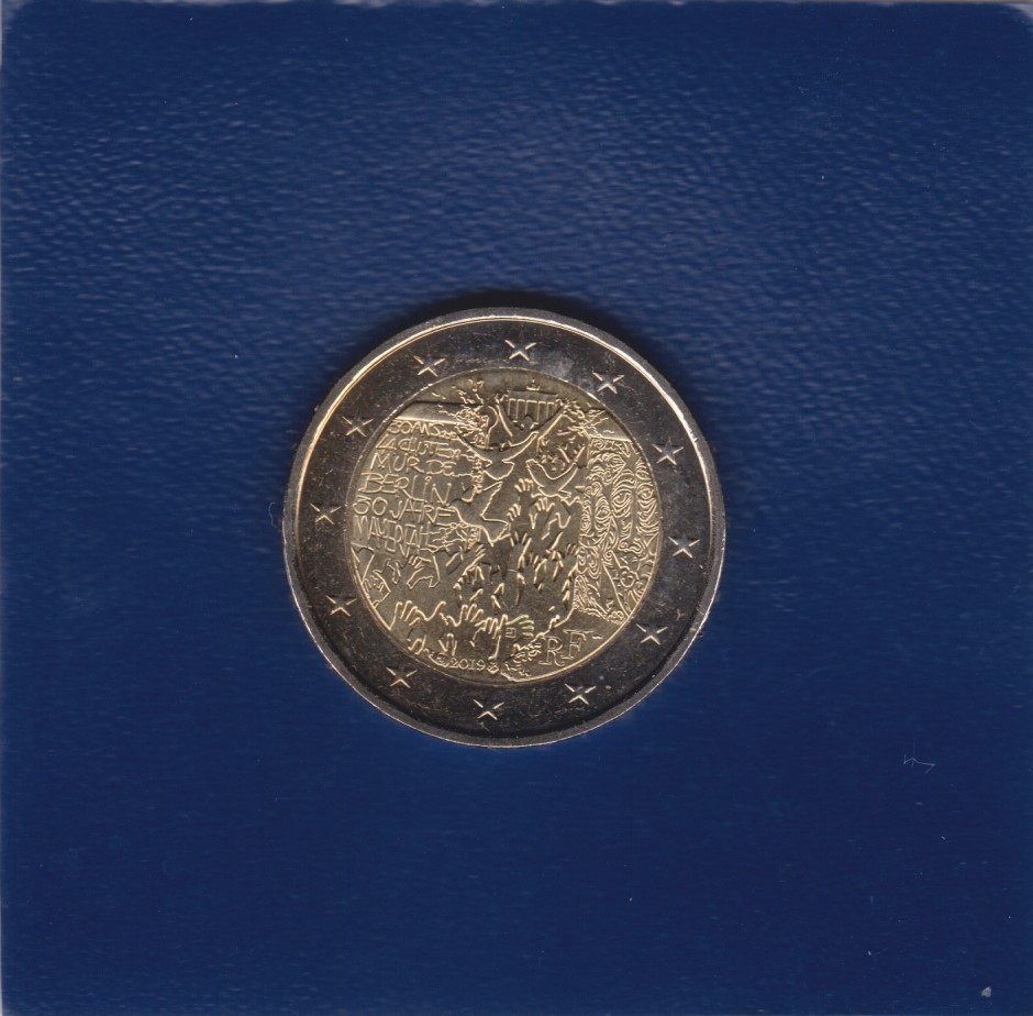 2019 - 2 euro - 30° Anniversario Caduta del Muro di Berlino - Francia