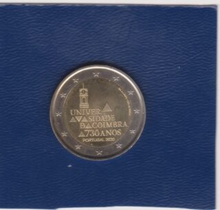 2020 - 2 euro - 730° Anniversario Dell'Università di Coimbra - Portogallo