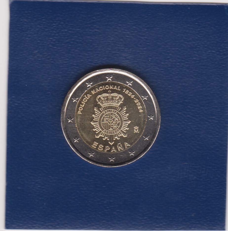 2024 - 2 euro - 200° Anniversario della Polizia Nazionale - Spagna