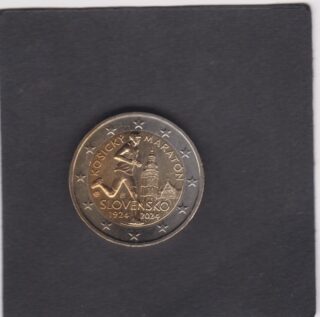 2024 - 2 euro - 100° Anniversario della Prima Maratona di Kosice - Slovacchia