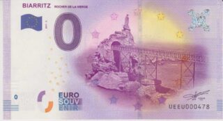 Banconota euro 0 - Biarritz Rocher de la Vierge - Francia
