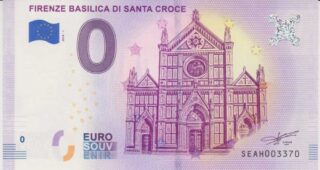 Banconota euro 0 - Firenze Basilica di Santa Croce - Italia