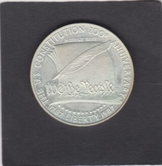 1787 - 1987 - One Dollar Ag. - 200° Anniversario della Costituzione degli Stati Uniti d'America-