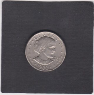 1980 - One Dollar - Susan B. Anthony  1820 - 1906 -U.S.A.