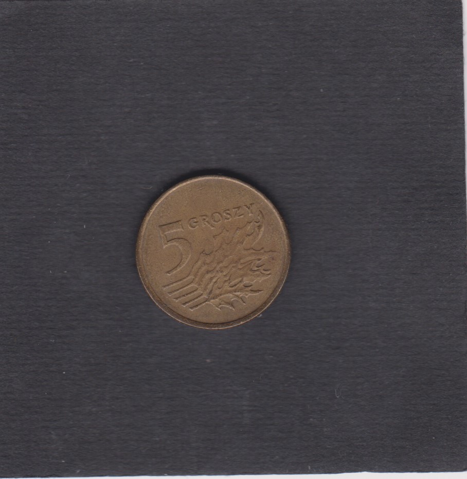 1992 - 5 Groszy - Aquila coronata ad ali spiegate - Polonia - immagine 2