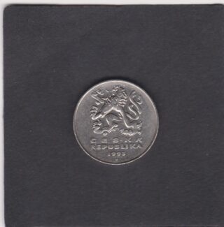 1993 - 5 Corone - Leone Ceco Rampante con due code - Repubblica Ceca