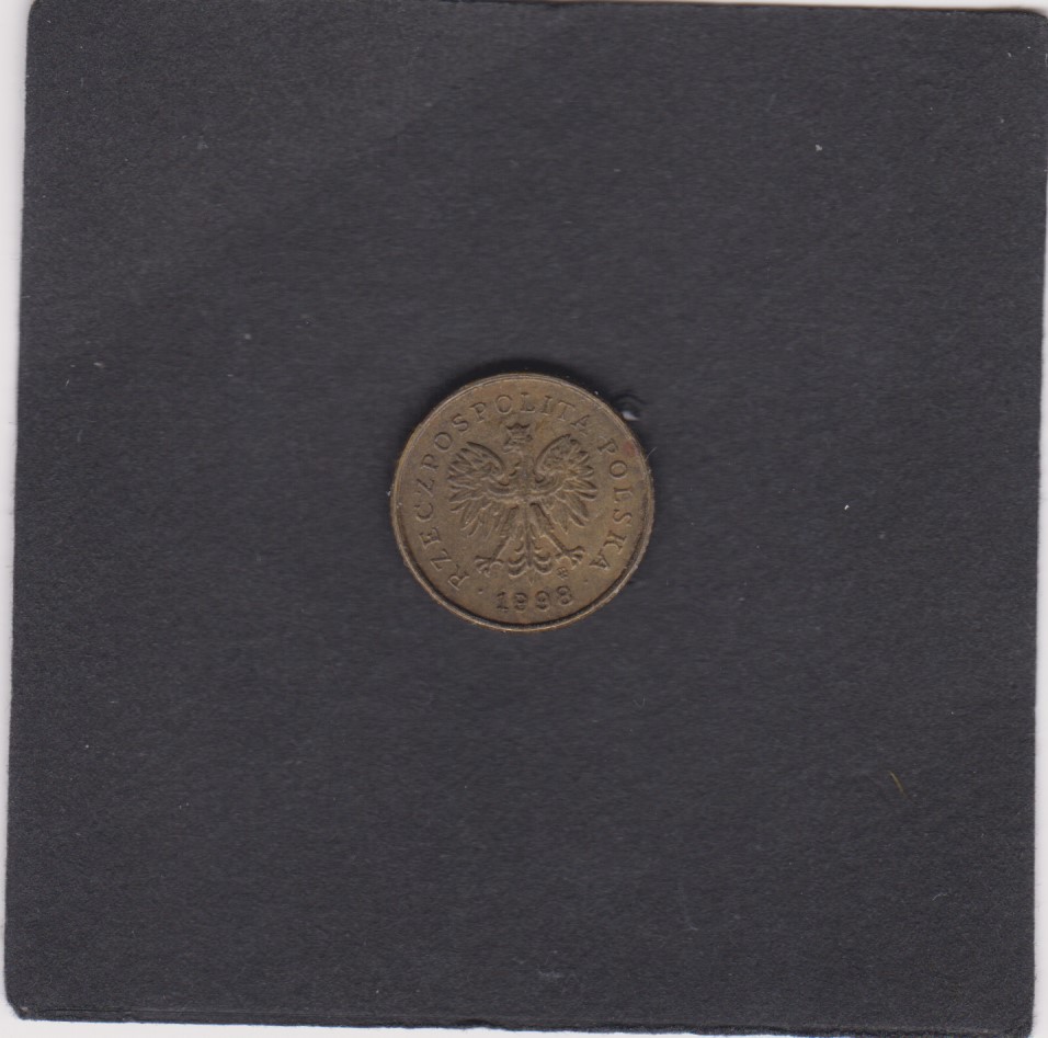 1998 - 1 Grosz - Aquila coronata con ali spiegate - Polonia
